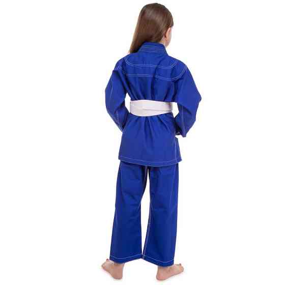 Кимоно для джиу-джитсу подростковое CORE CO-3139-M размер 140-180см синий Спортивная форма Киев