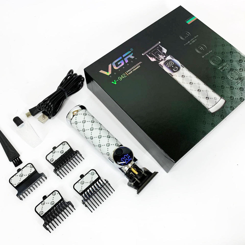 Бритва тример для бороди, Електробритва для стрижки голови Машинка окантувальна професійна бороди FX-41 Київ - фото 9