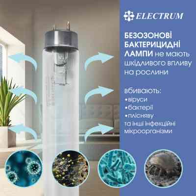 Лампочка Electrum T8 30W бактер. G13 (A-FG-0497) Вінниця