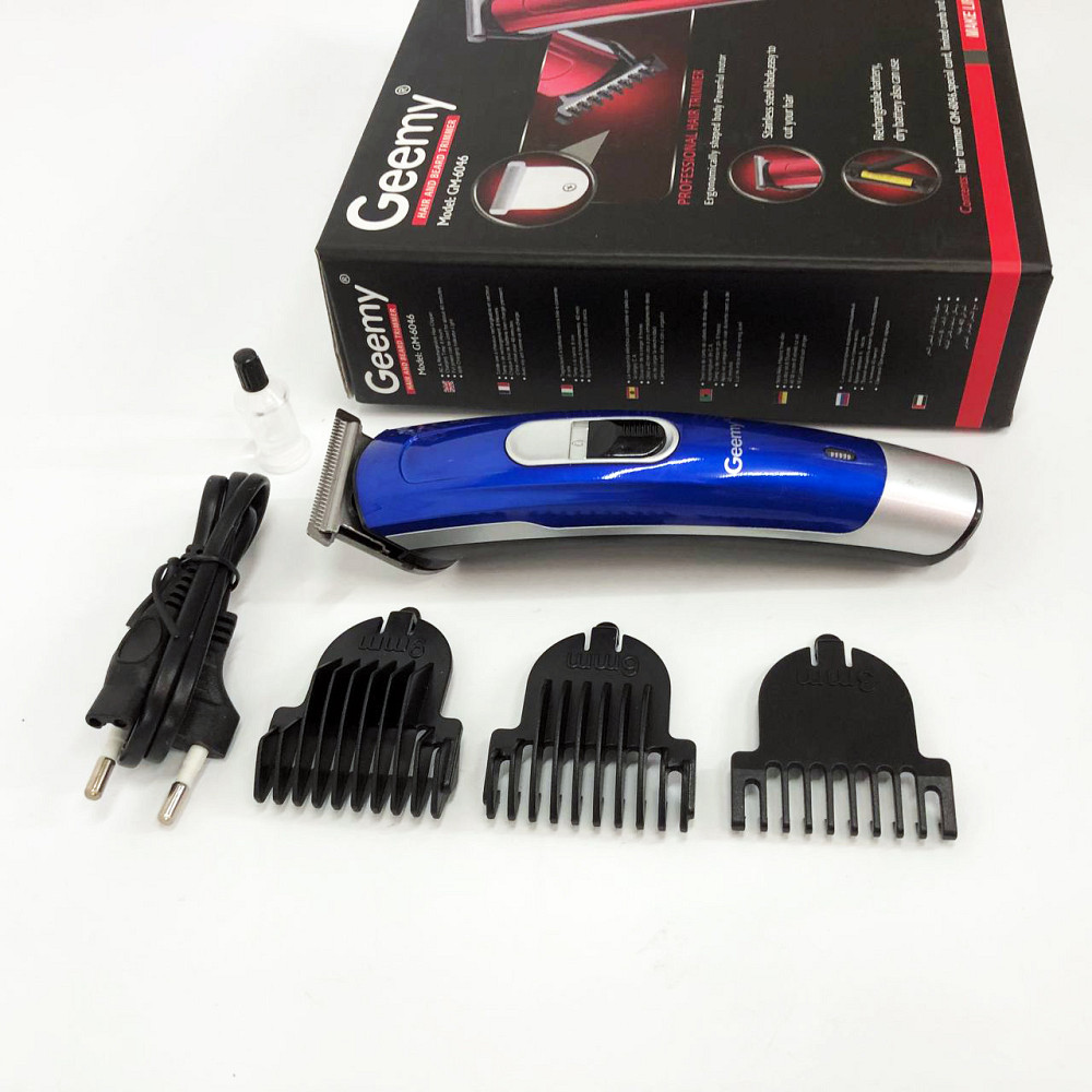 Електрична машинка з насадкою для бороди Gemei GM-6046, Універсальні машинки для стрижки волосся IS-58 Львів - фото 3