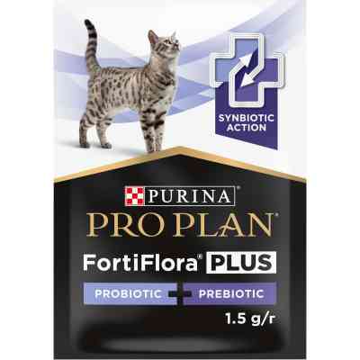 Пробіотична добавка для тварин Purina Pro Plan FortiFlora Plus Для котів і кошенят для підтримки нормальної мікрофлори кишківника 30 x 1.5 г (84452905 Вінниця