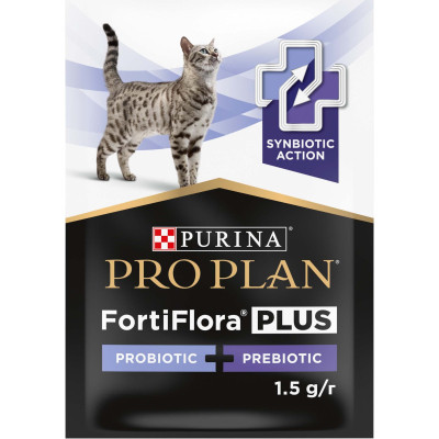 Пробіотична добавка для тварин Purina Pro Plan FortiFlora Plus Для котів і кошенят для підтримки нормальної мікрофлори кишківника 30 x 1.5 г (84452905 Вінниця - фото 2