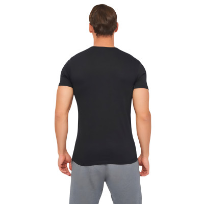 Футболка Kappa T-shirt Mezza Manica Girocollo K1335 Nero con stampa logo pet чорний XXL (8032606509719) Вінниця - фото 2