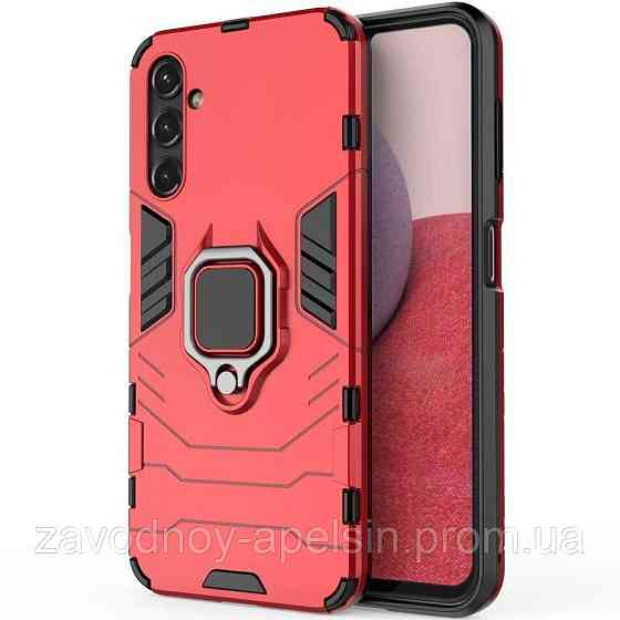 Samsung A14 A145 A146 Противоударный чехол Hybrid (красный) Одесса