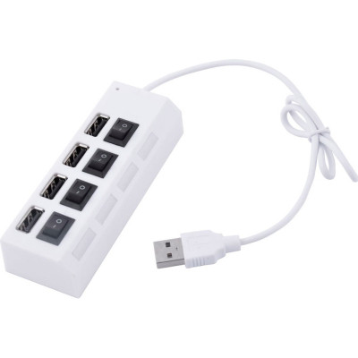 Концентратор Voltronic USB 2.0 to 4xUSB with switches white (YT-HWS4HS-W) Винница - изображение 1