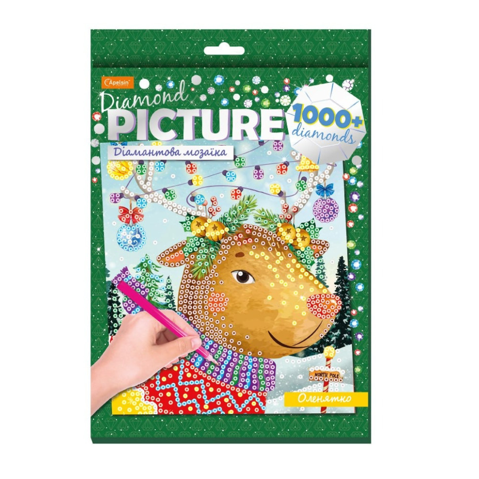 Набір для творчості діамантова мозаїка "Оленятко" НТ-34-03 Вінниця - фото 1