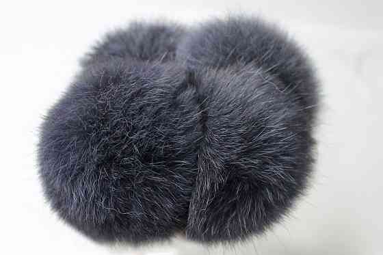 Помпони з натурального хутра кролика на нитці 6-7 см Фреза Харків