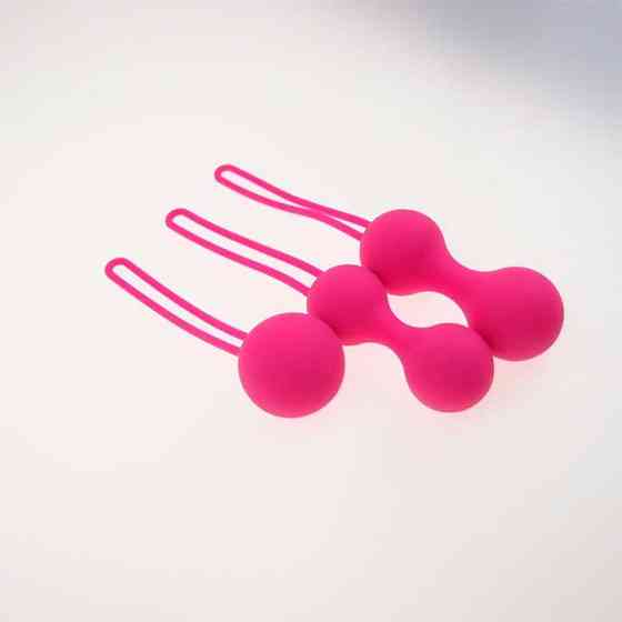 Набір силіконових вагінальних кульок 3 шт. - Рожевий Вінниця