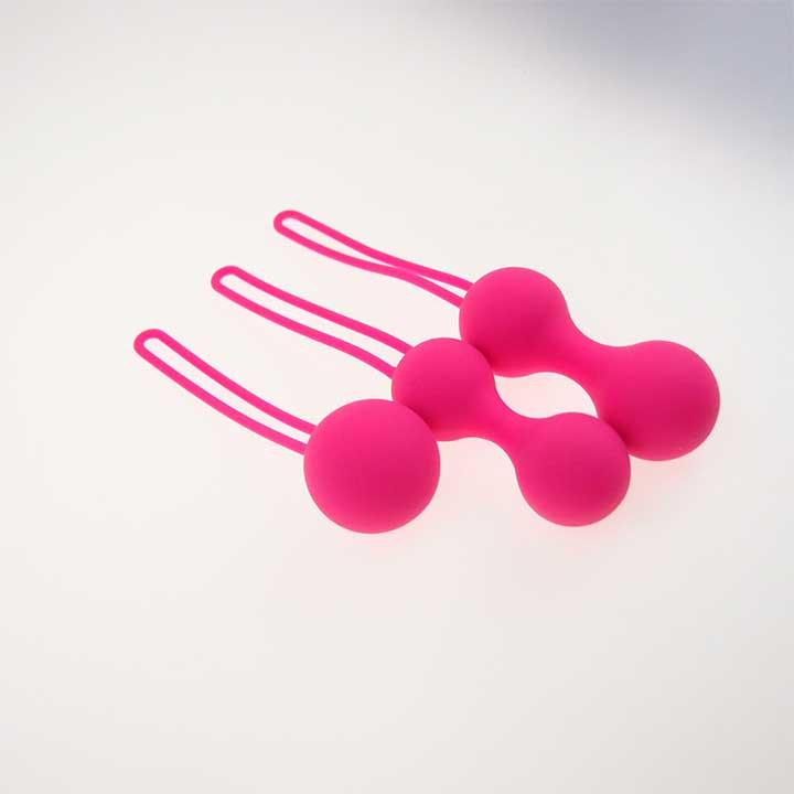 Набір силіконових вагінальних кульок 3 шт. - Рожевий Вінниця - фото 3