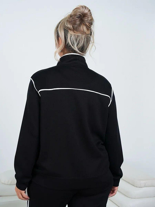 Женский повседневный трикотажный костюм двойка батал итальянский трикотаж 52/54 Одесса - изображение 6