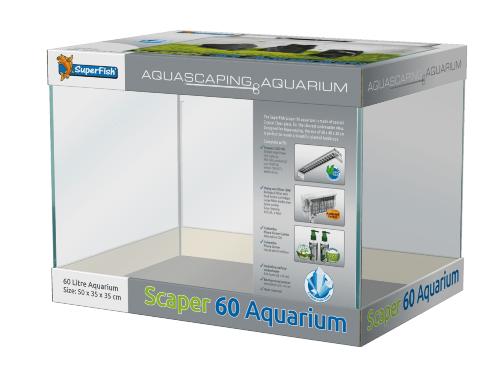 Акваріумний набір SuperFish Scaper 60 (A4051805) для акваскейпінгу Киев - изображение 1