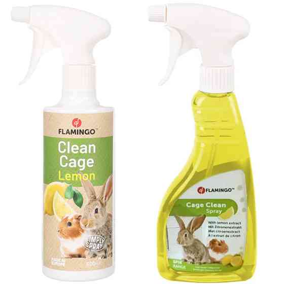Flamingo Clean Spray Lemon ФЛАМІНГО КЛІН СПРЕЙ ЛИМОН для очищення кліток гризунів Київ