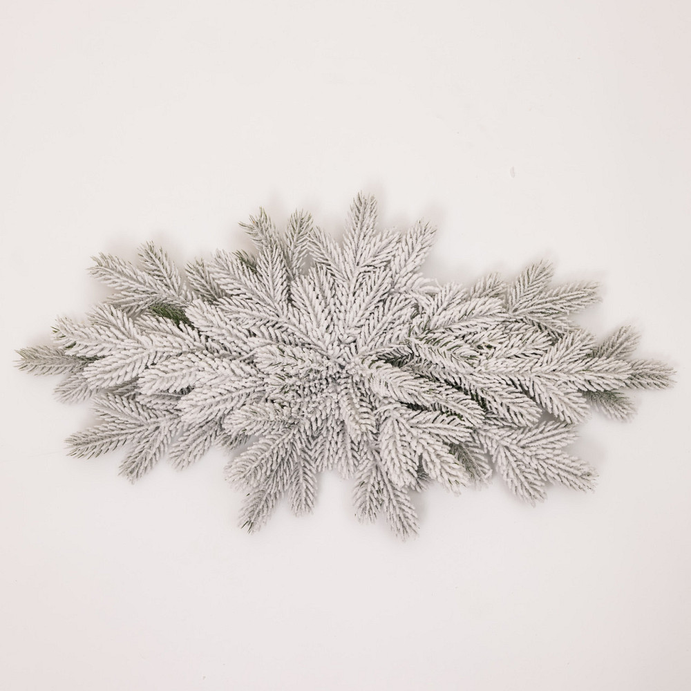 Новорічна хвойна гірлянда лита засніжена Північна зірка 60*35 см TD-NSTSN1 Київ - фото 2