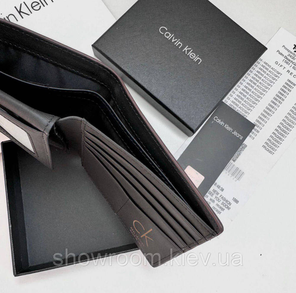 Чоловіче брендове портмоне Carbon коричневий Київ - фото 5