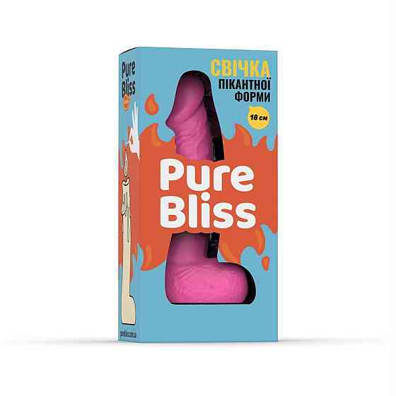 Свеча в виде члена Pure Bliss BIG Pink18 см Sex Aura Киев