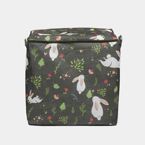 Мешок для белья в ванную комнату, спальню или детскую, корзина для вещей с принтом Зайки 50х47х36 Каменец-Подольский