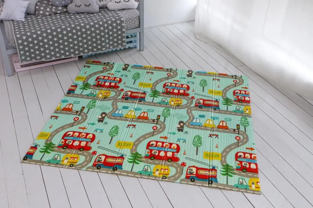 Детский развивающий двусторонний термо коврик в сумке Коломыя - изображение 5