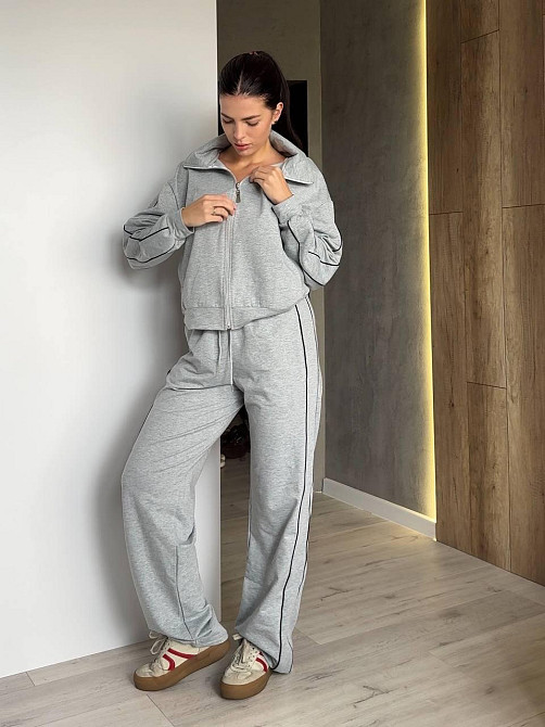 Женский стильный повседневный костюм двойка двунить Одесса - изображение 5