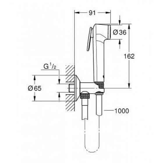 Гигиенический набор GROHE TEMPESTA-F TRIGGER SPRAY 30 26358000 Киев