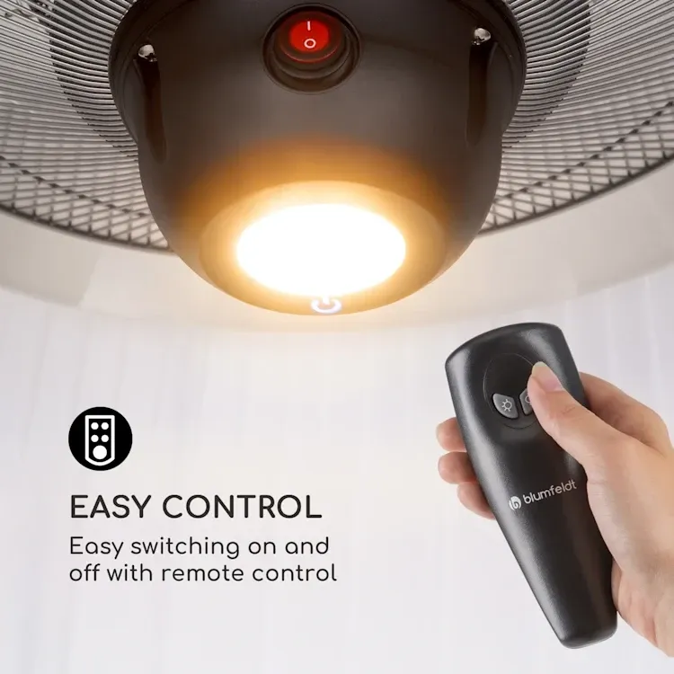 Б/У Підвісний інфрачервоний електричний обігрівач Blumfeldt Venice Heat 1.8 кВт з пультом Німеччина Дніпро - фото 8