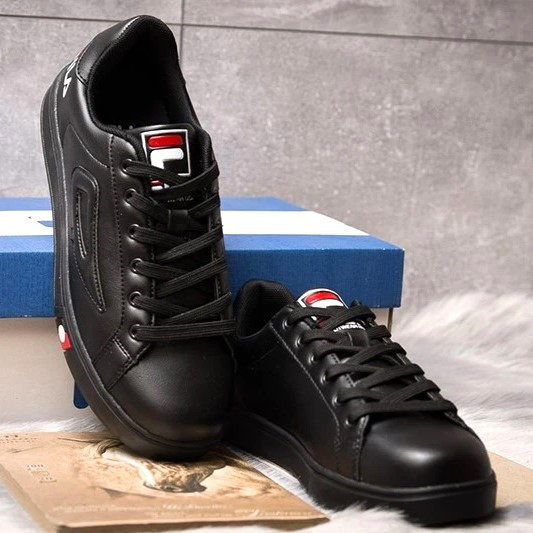 Мужские Кроссовки FILA Черные Кеды Фила Кожаные (размеры: 40,41,42,43,44) Видео Обзор Днепр - изображение 4