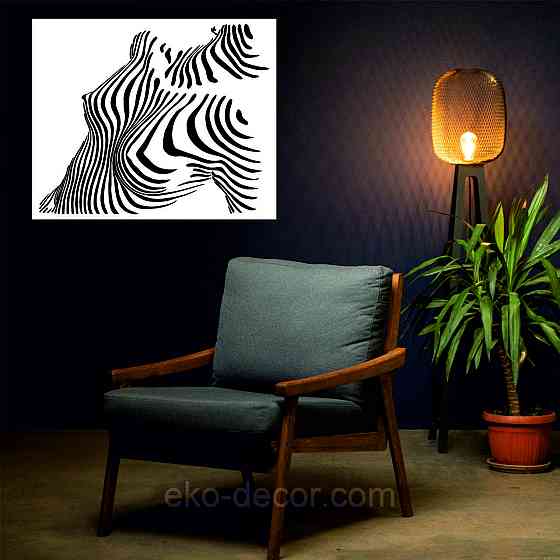 Декоративное настенное Панно «Тело Женщины», Декор на стену 70*57 см, Белый Киев