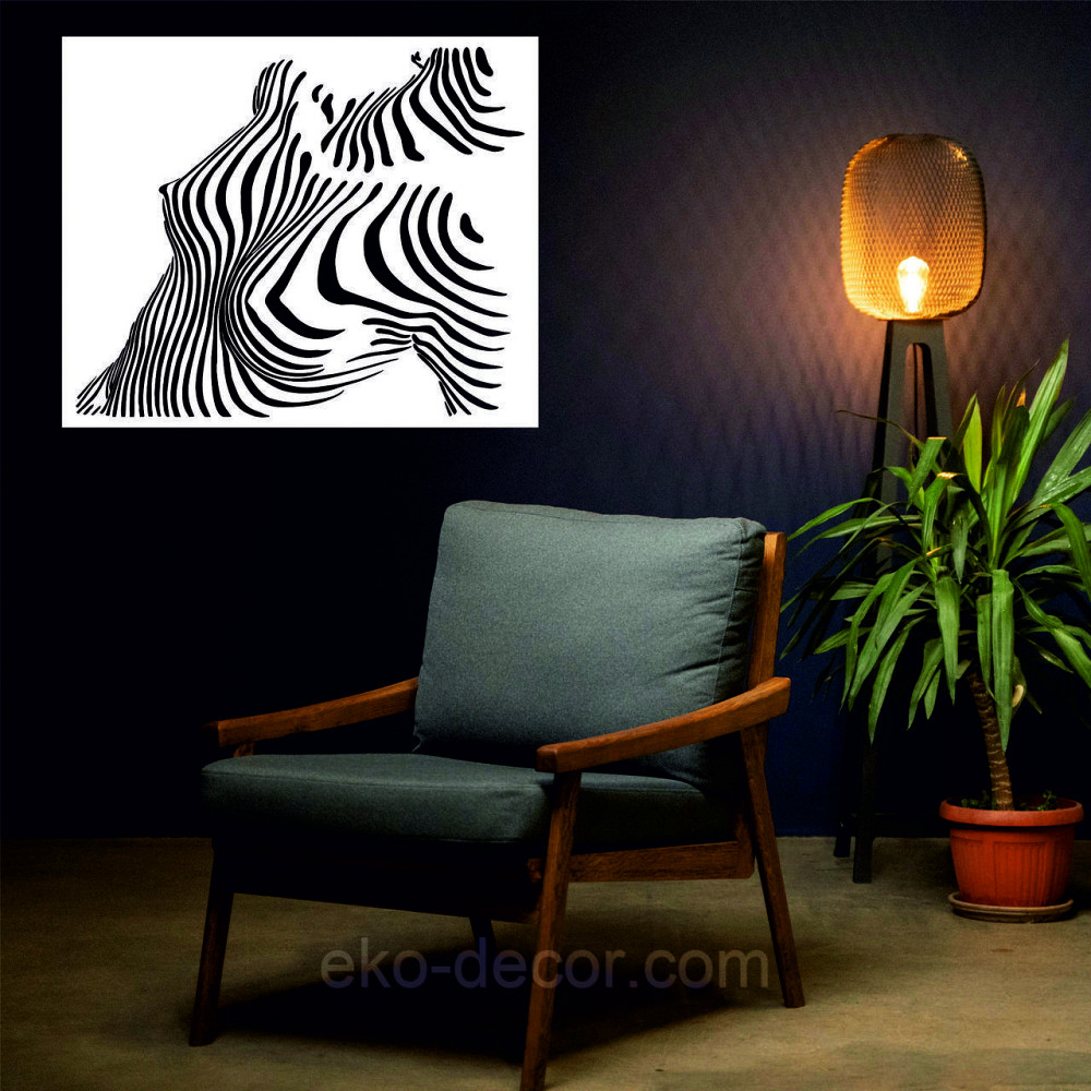 Декоративное настенное Панно «Тело Женщины», Декор на стену 70*57 см, Белый Киев - изображение 4