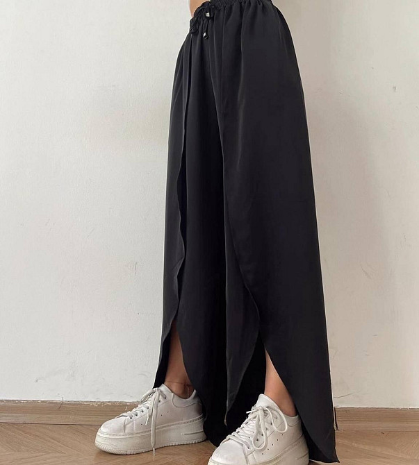 Жіночі легкі штани з розрізами американський креп 48/50 Одеса - фото 9