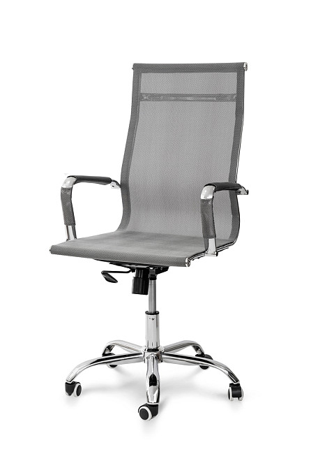 Стілець офісний Нетворк, PVC сітка сірий Киев - изображение 2