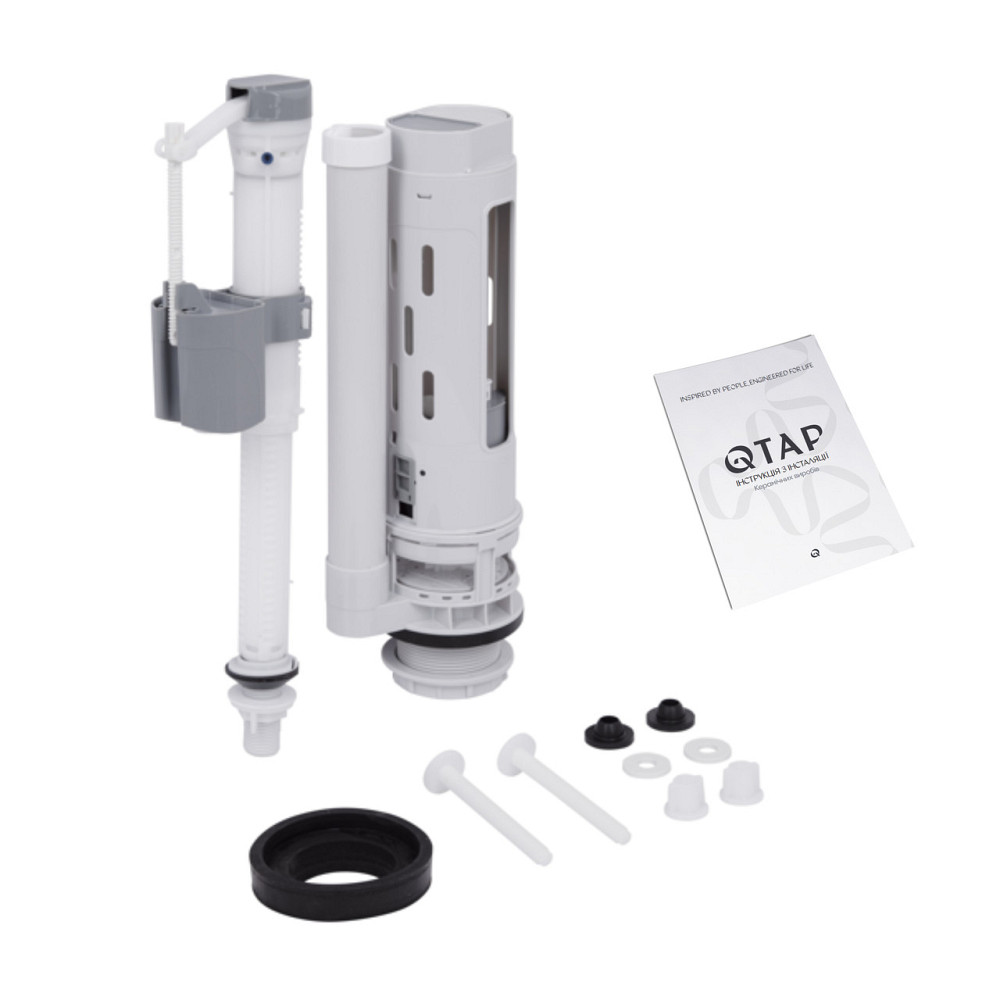 Унітаз-компакт Qtap Kalao безобідковий із сидінням Soft-close QT08221213AW Київ - фото 9