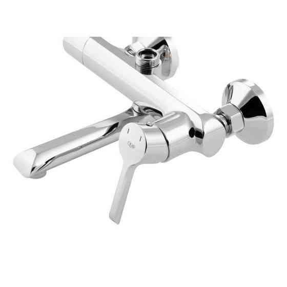 Душевая система универсальная Qtap Grand на три потребителя (с изливом) QTGRACRM1004 Chrome, латунь Харьков