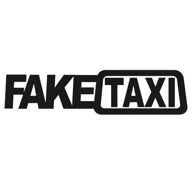 Наклейка на авто FakeTaxi Чорна Київ - фото 5