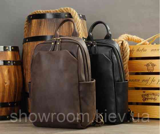 Мужская сумка на грудь (слинг), бананка Wild Leather (352) Киев