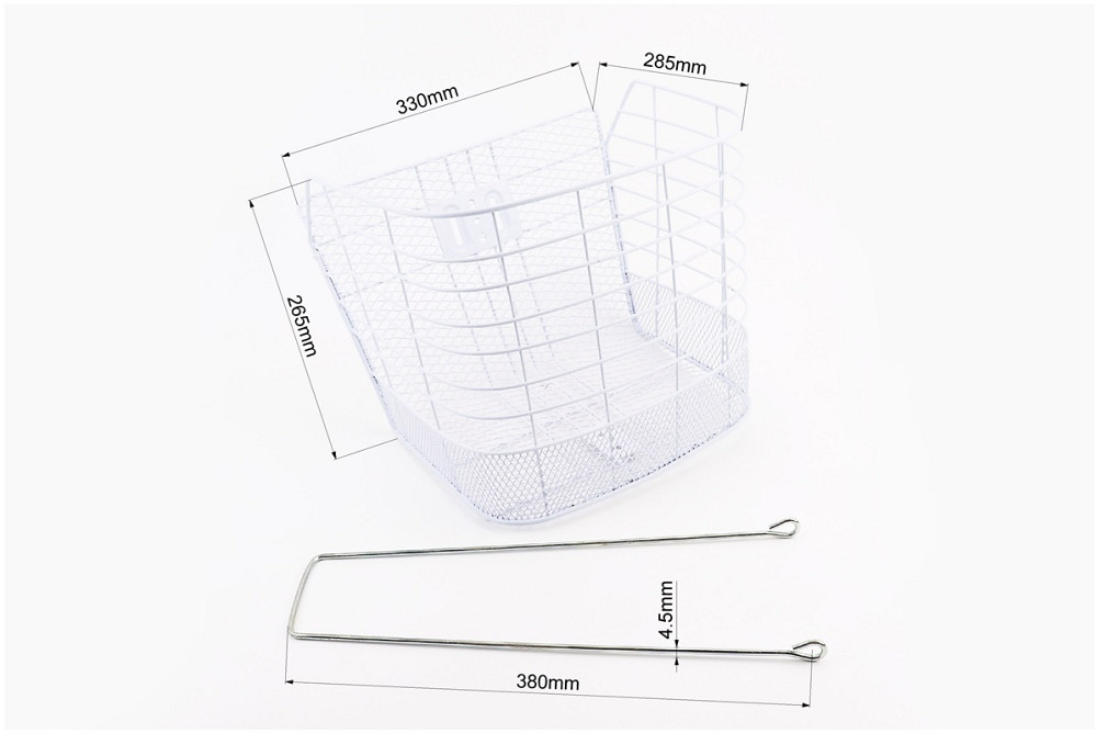 Кошик багажний передній 26", білий JL-CK055 (можливі подряпини, сколи, дефекти фарбування) Київ - фото 2