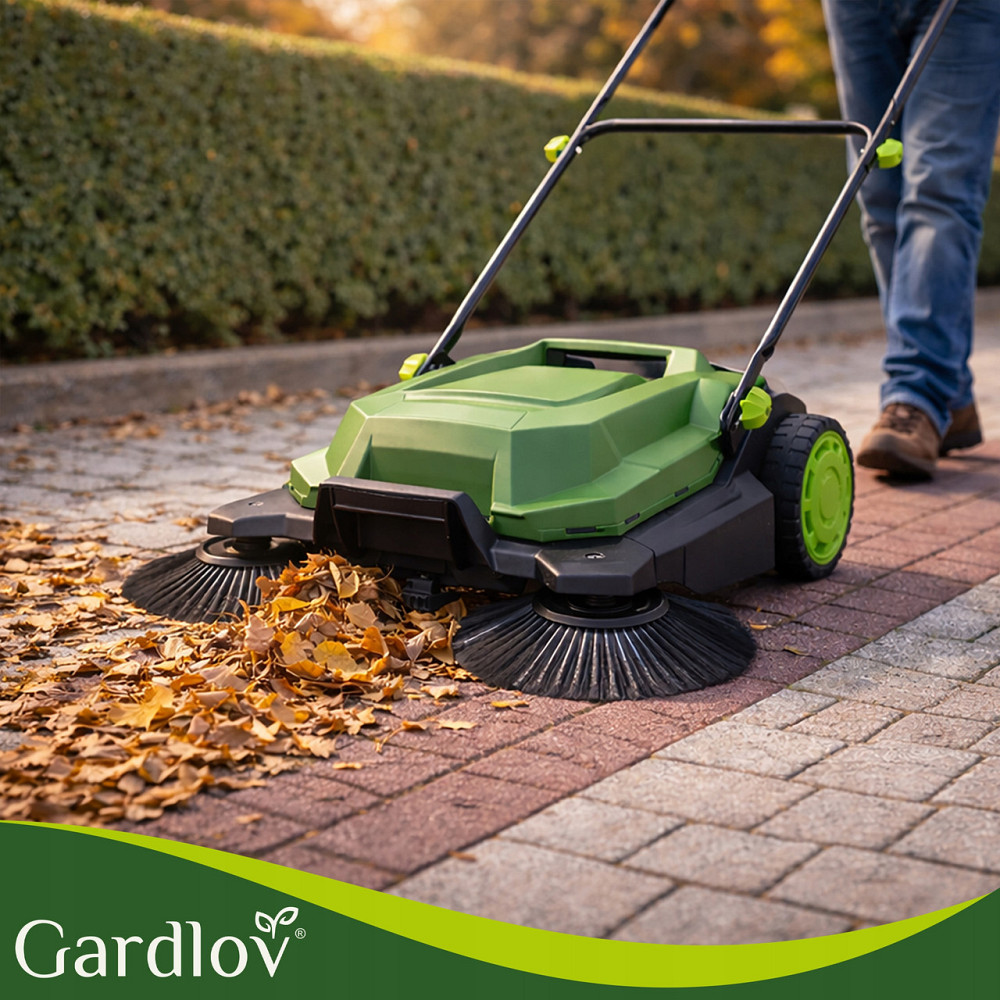 Ручна підмітальна машина для листя та сміття з 3 щітками та баком на 24 л Nexo Gardlov (27465) Нововолинськ - фото 10