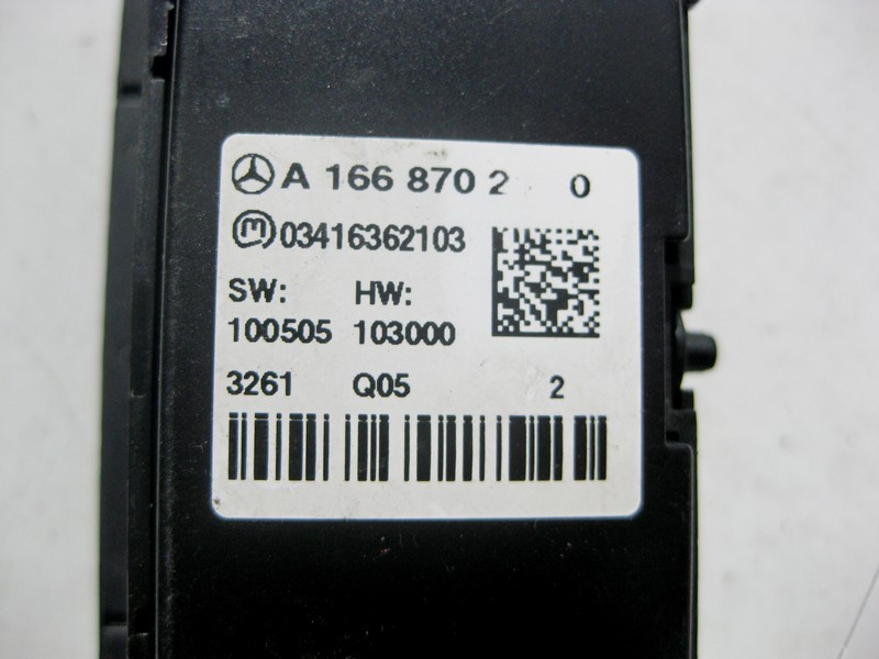 Mercedes-Benz  A1668702010 Блок кнопок: аварійка, парктронік, ECO ML W166 GL X166 Одесса - изображение 3