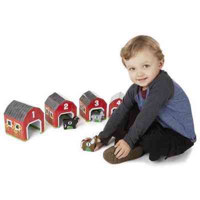 Развивающая игрушка Melissa&Doug Набор блоков-сараев с животными (MD12434) Винница