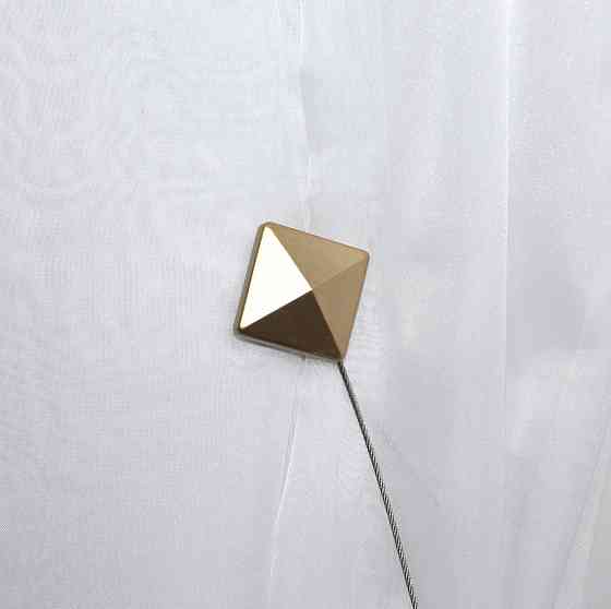 Магніти для штор і гардин (117м) Квадрат набір 2 шт Злотистий (81-028) Київ