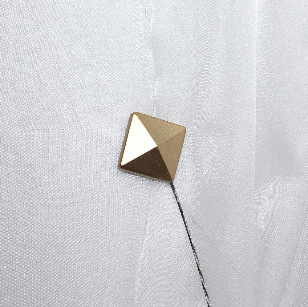 Магніти для штор і гардин (117м) Квадрат набір 2 шт Злотистий (81-028) Київ - фото 2