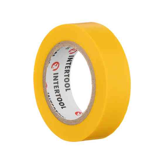 Стрічка ізоляційна 0.15мм*17мм*10м жовта INTERTOOL IT-0032 Киев