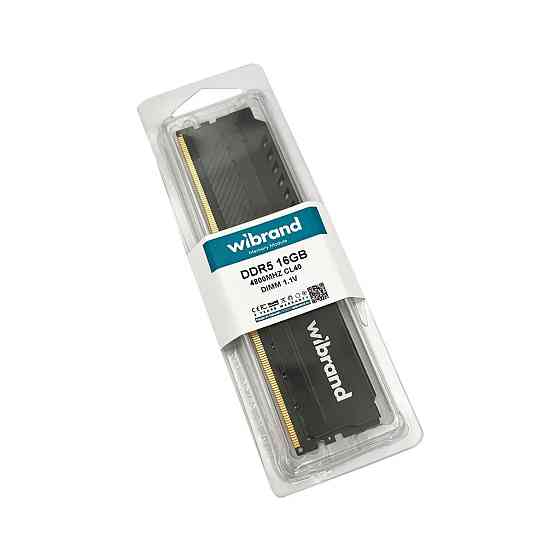Оперативная память DDR5 Wibrand 16GB 4800MHz CL40 DIMM Heatsink Black Киев