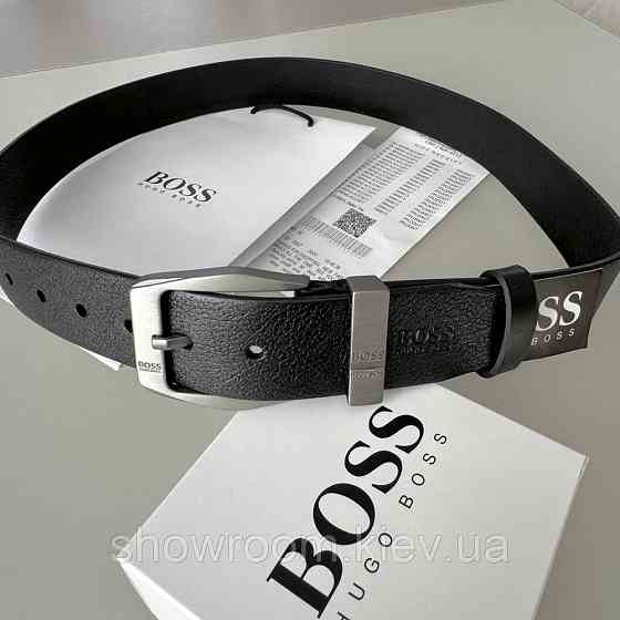 Мужской кожаный пояс Hugo Boss (215) Киев