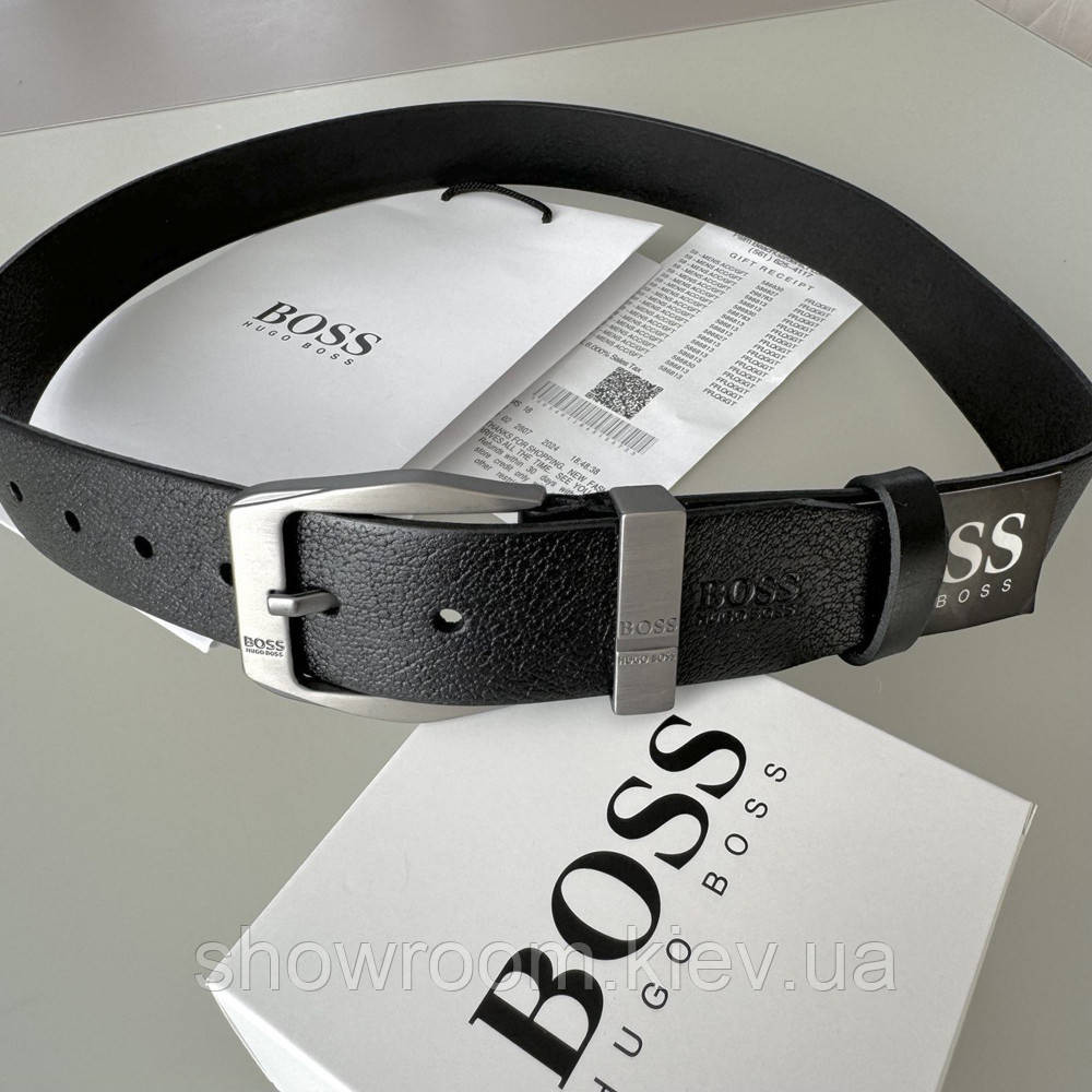 Мужской кожаный пояс Hugo Boss (215) Киев - изображение 5