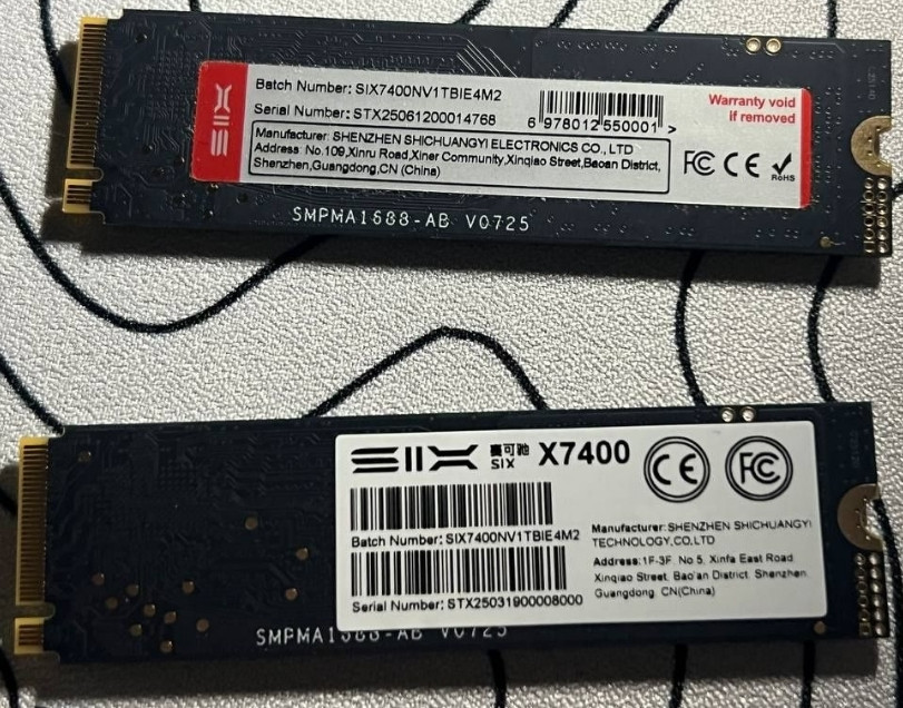 Новый NVMe SSD SIX X7400 1TB PCIe 4.0 Харьков - изображение 1