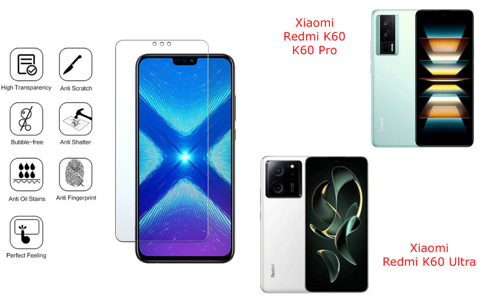 Защитное стекло NeoGlass для Xiaomi Redmi K60, K60 Pro, K60 Ultra – ультрапрозрачное и устойчивое Киев - изображение 4