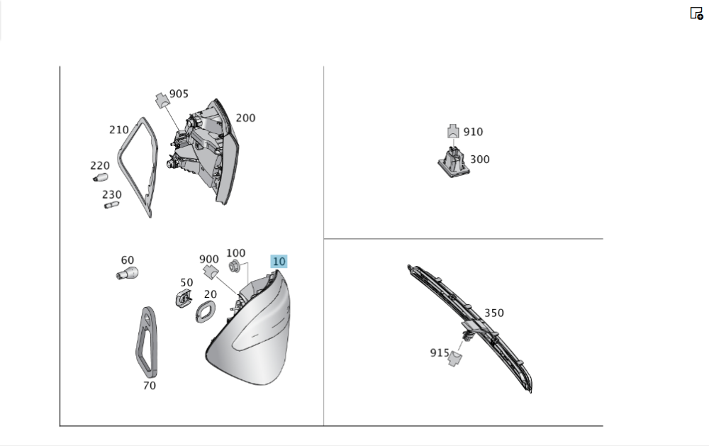 Mercedes-Benz  A1669060502 Ліхтар задній лівий зовнішній USA GL/GLS X166 Одеса - фото 2