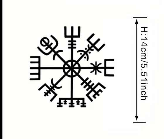 Наклейка Вегвизир (Vegvisir) – скандинавский символ, 1 шт Киев