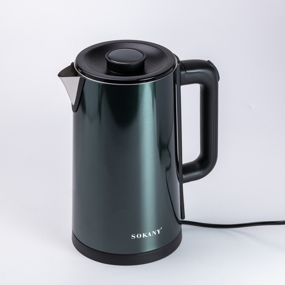 Електрочайник Sokany SK-09018 3 літри Зелений Київ - фото 2