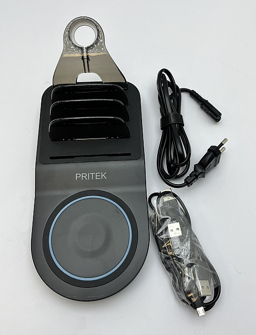 Безпровідна зарядка + USB концентратор Pritek FAC-WFC473B (Б клас) Луцьк - фото 1