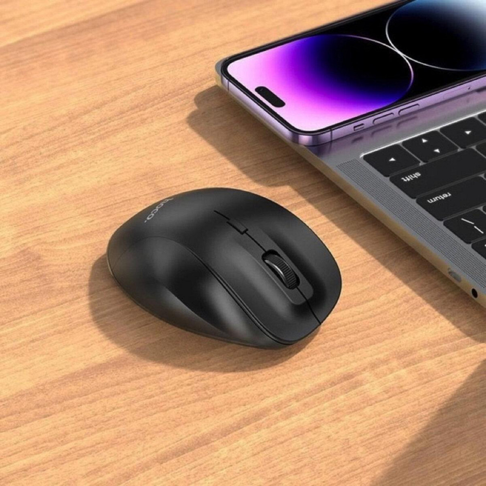 Миша бездротова Hoco GM24 Mystic six-button dual-mode business mouse, колір чорний 6931474799432 Одеса - фото 6